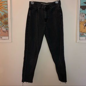 American Eagle Black Mom Jeans
